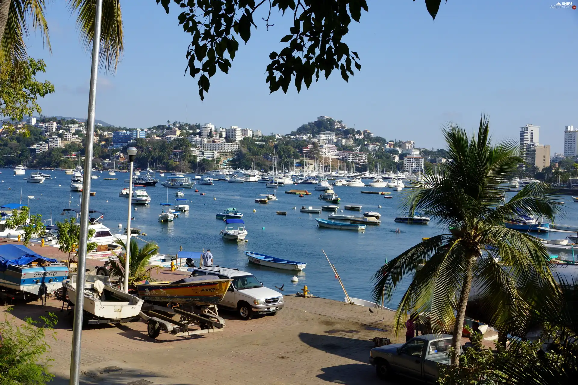 Acapulco, Mexico, Yachts, motorboat, sea