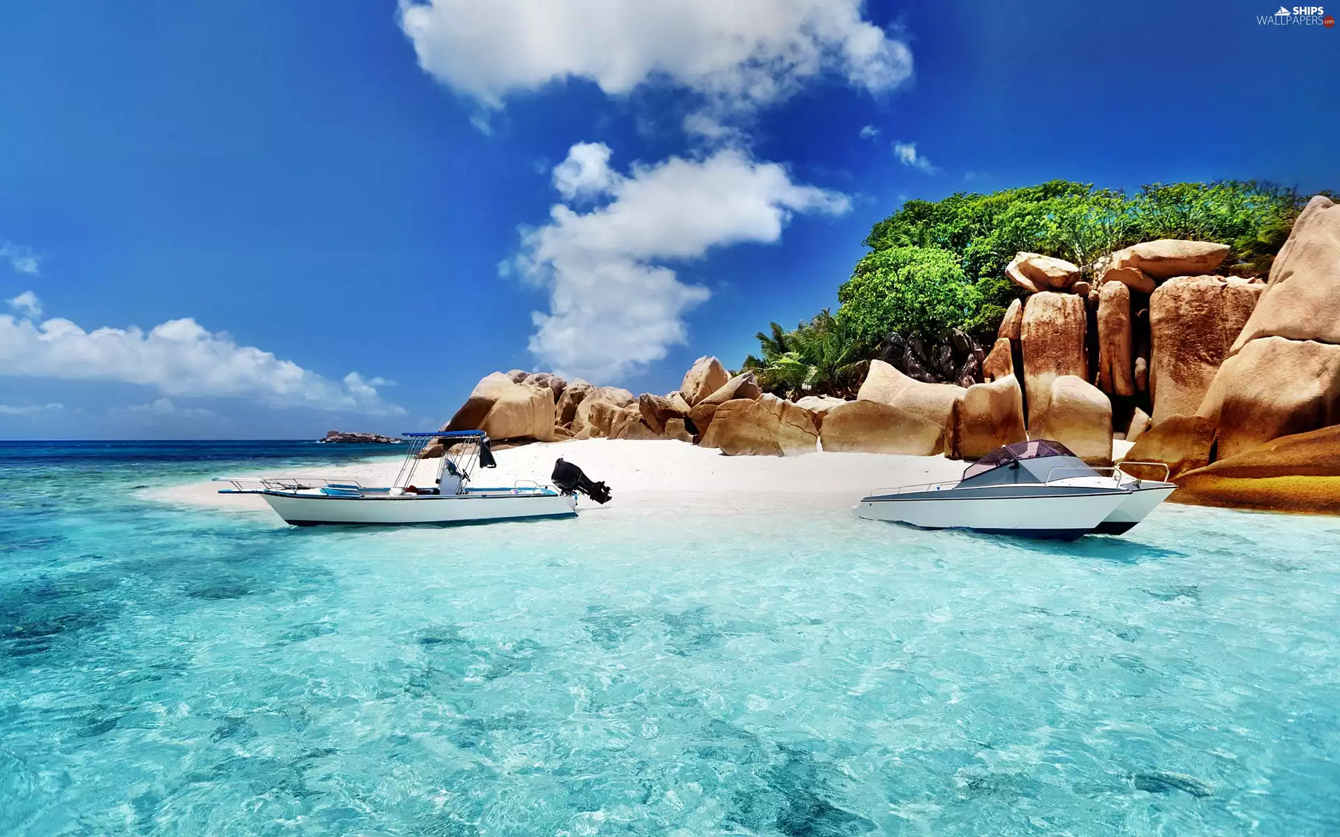 Ocean, rocks, boats, Beaches