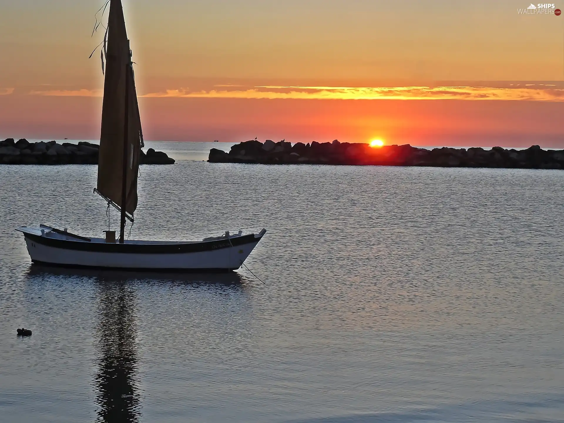 Italy, Great Sunsets, Boat, sea