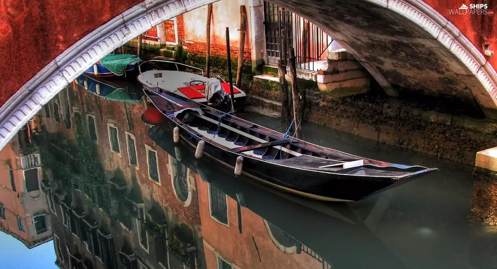gondola, Boat, Venice, canal, Italy