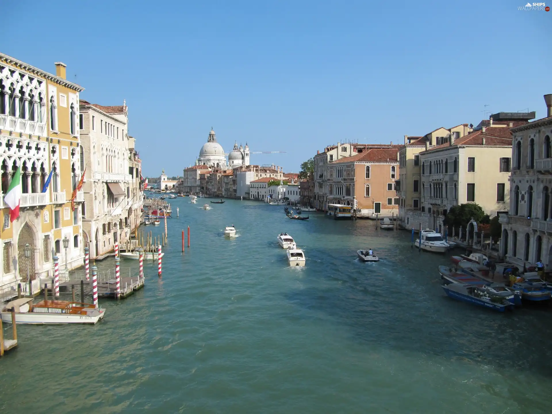 Beauty, canal, boats, Venice