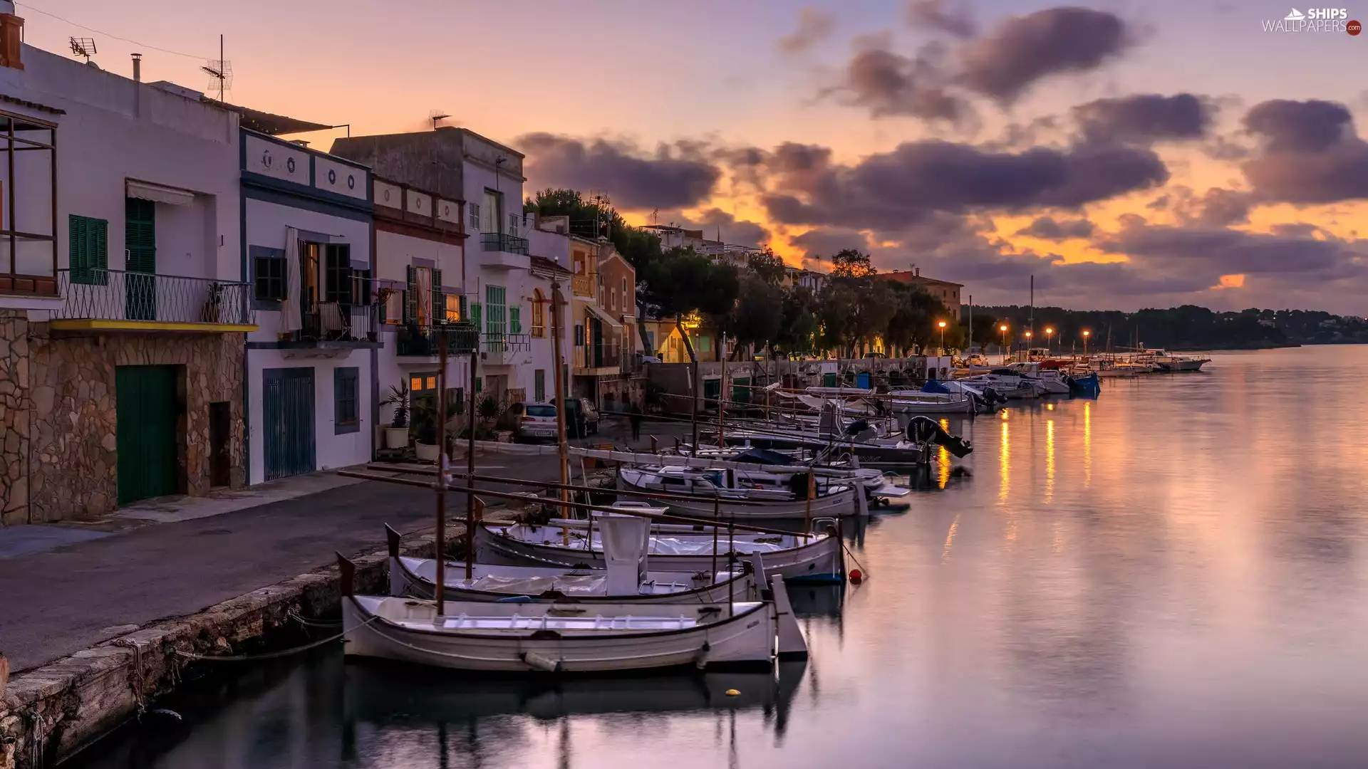 Boats, Houses, Harbour