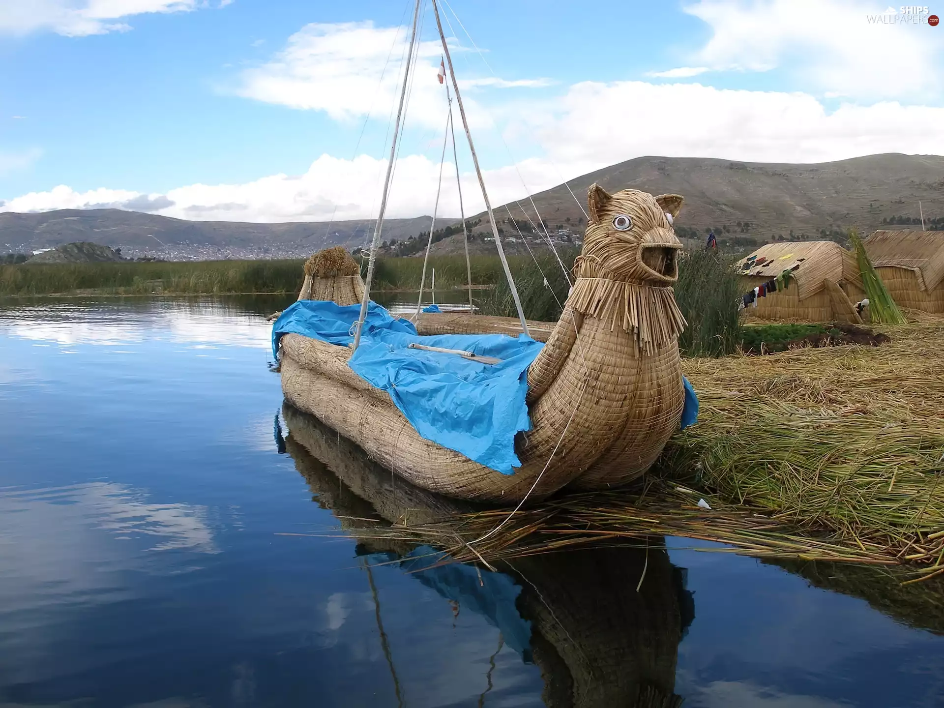 Bolivia, lake, Boat