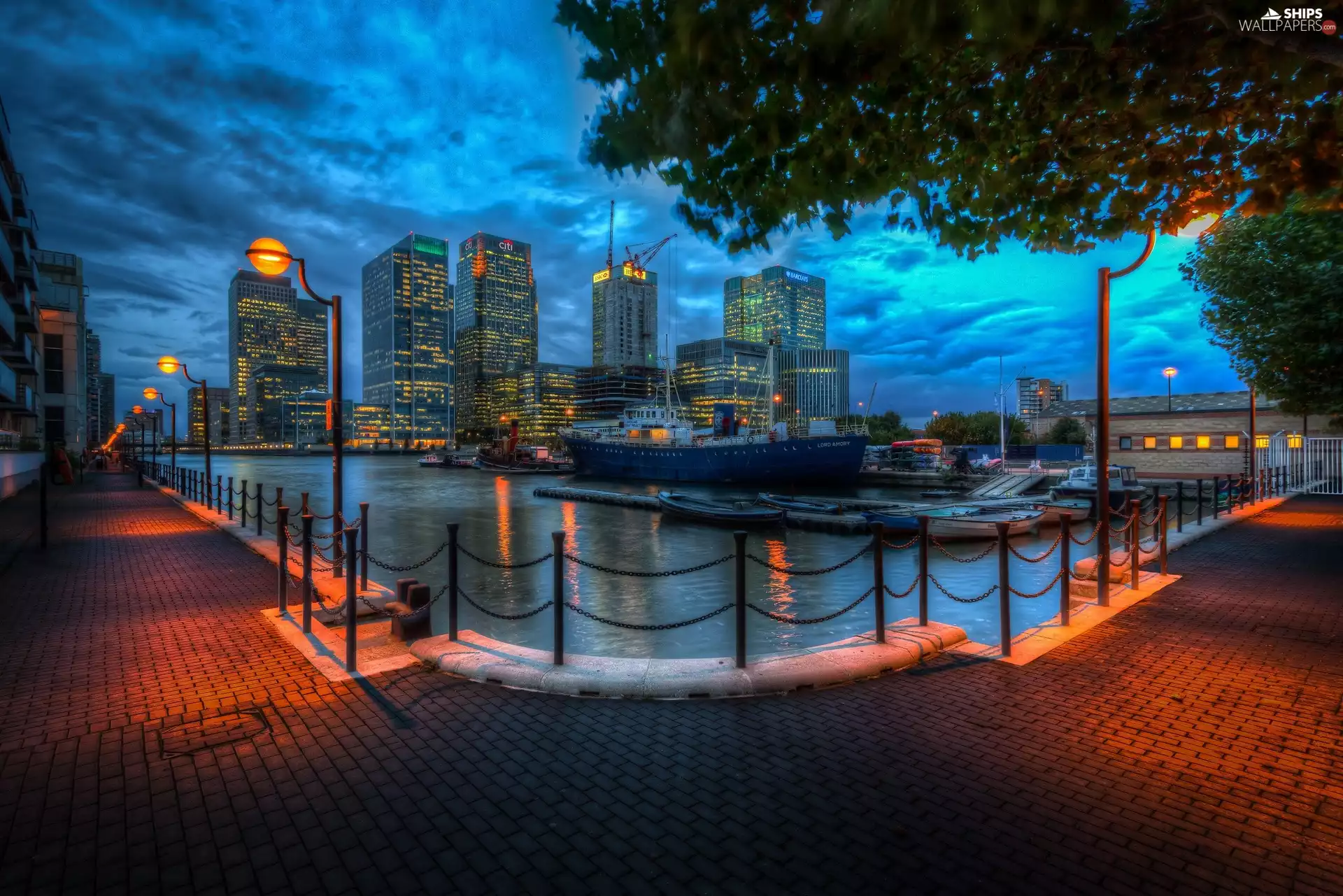 wharf, boulevard, business, port, Ship