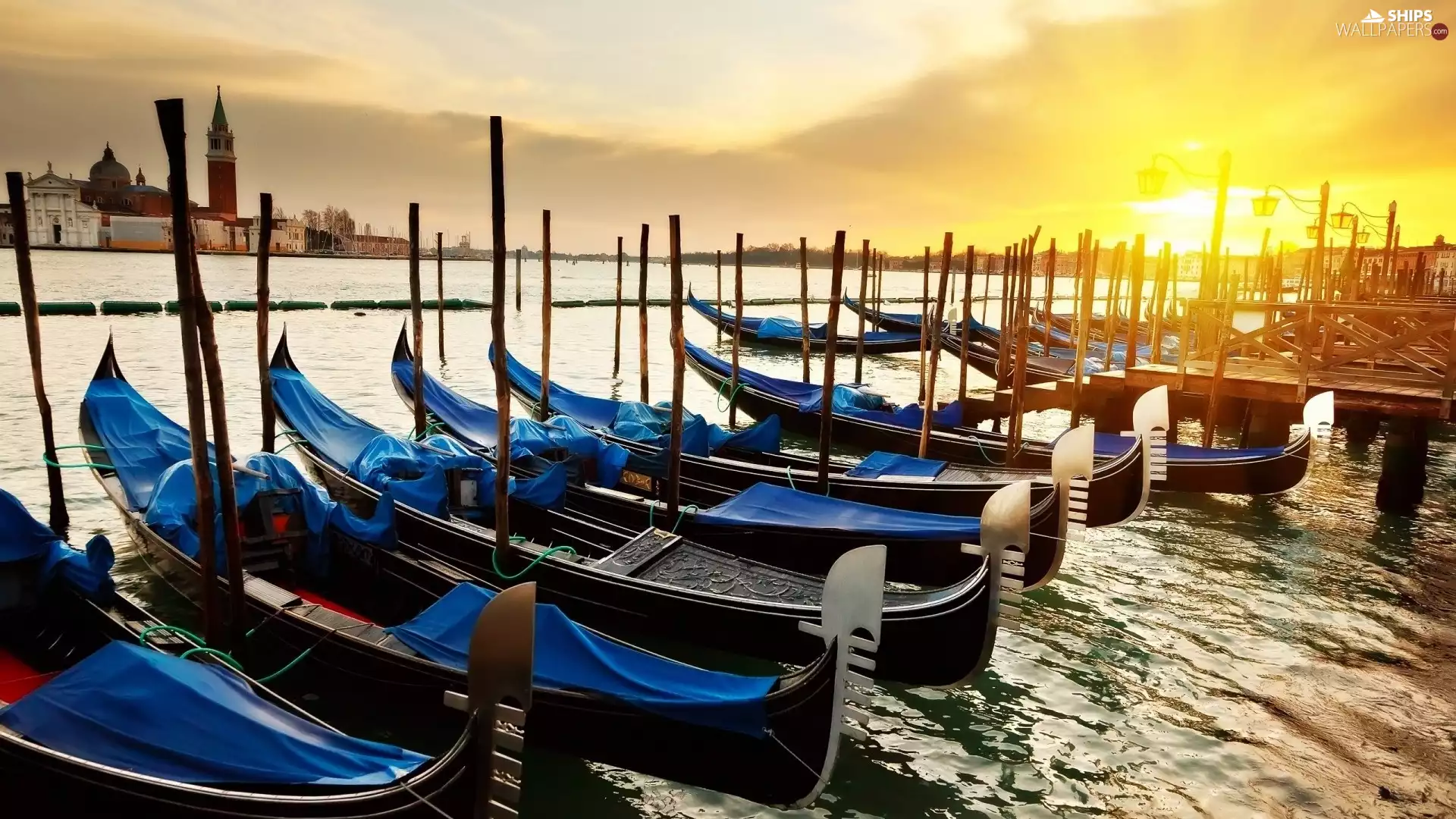 venetian, east, sun, Gondolas