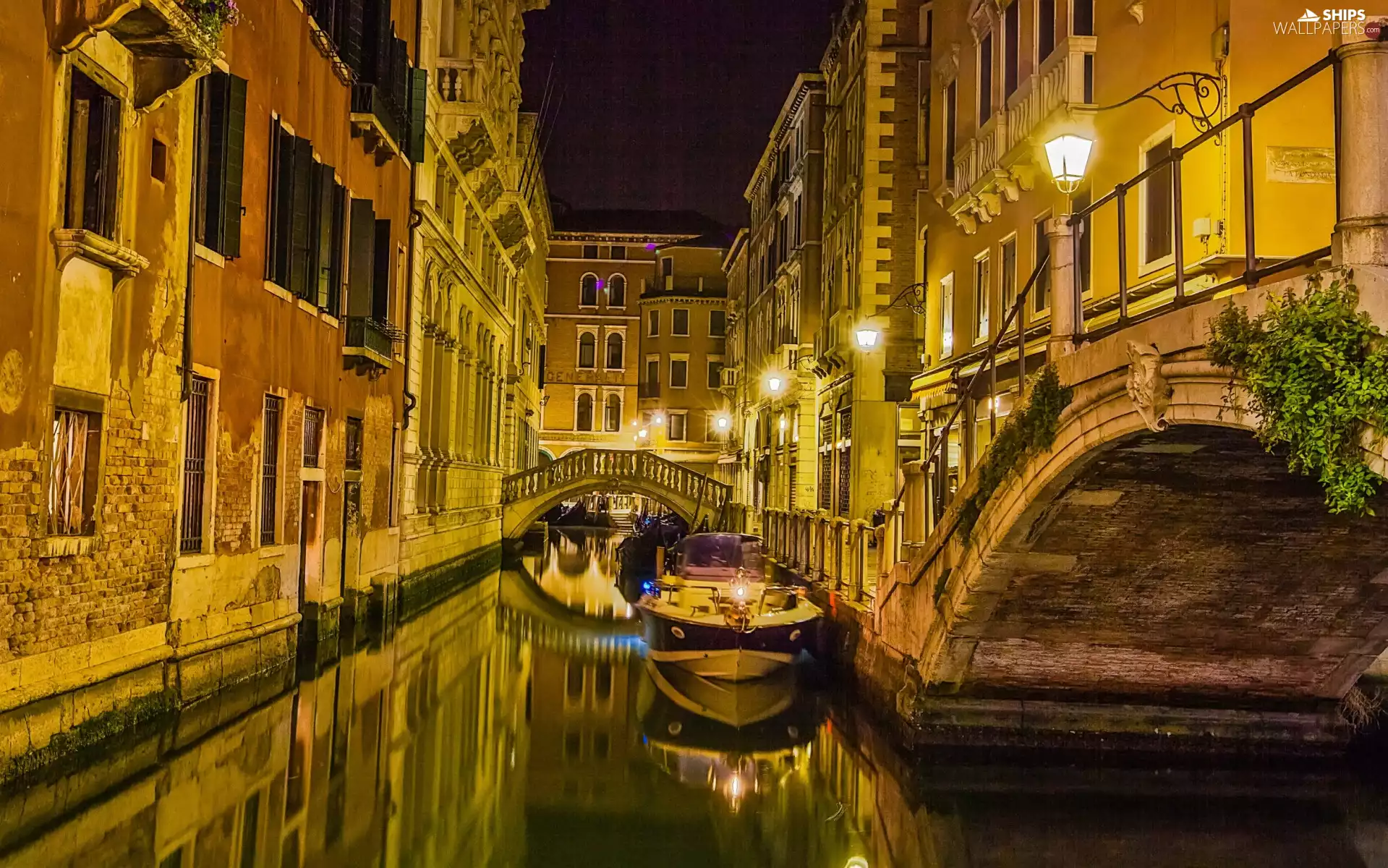 Italy, Venice, Night