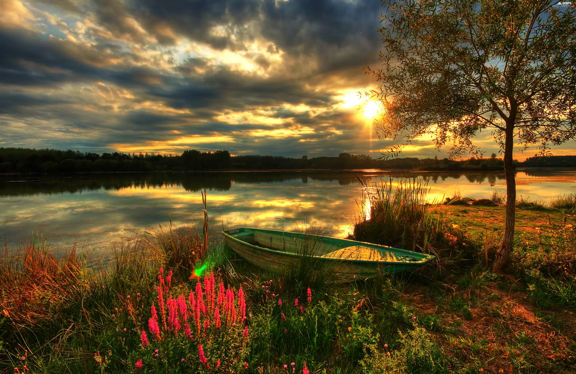 Great Sunsets, Boat, lake