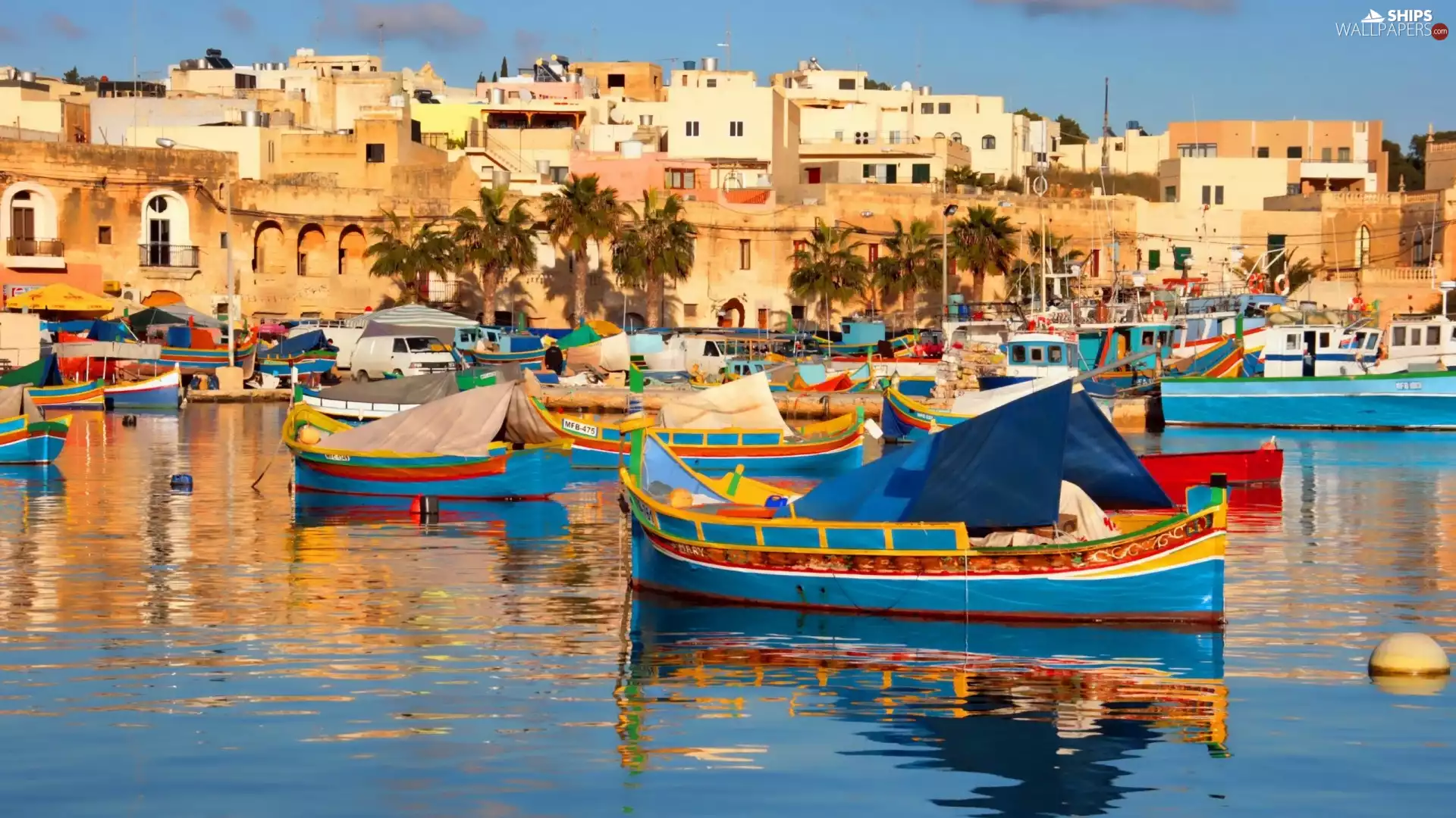Malta, Houses, boats