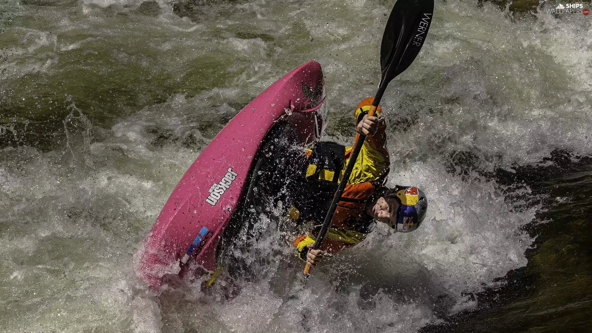 a man, River, canoeing, Kayak