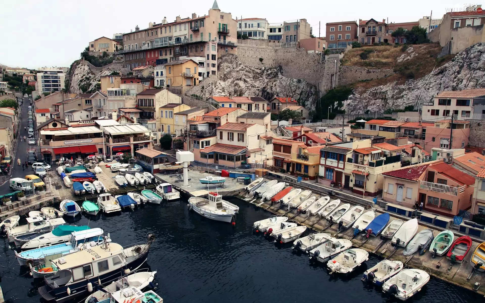 France, Houses, Boats, Marseille