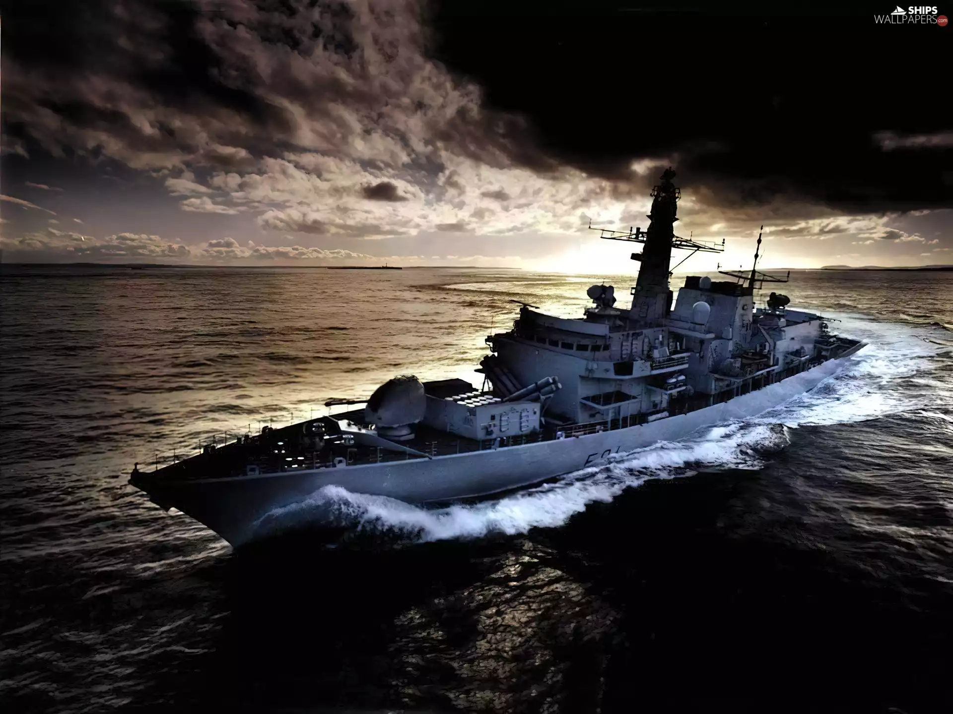 Ship, destroyer, sea, military