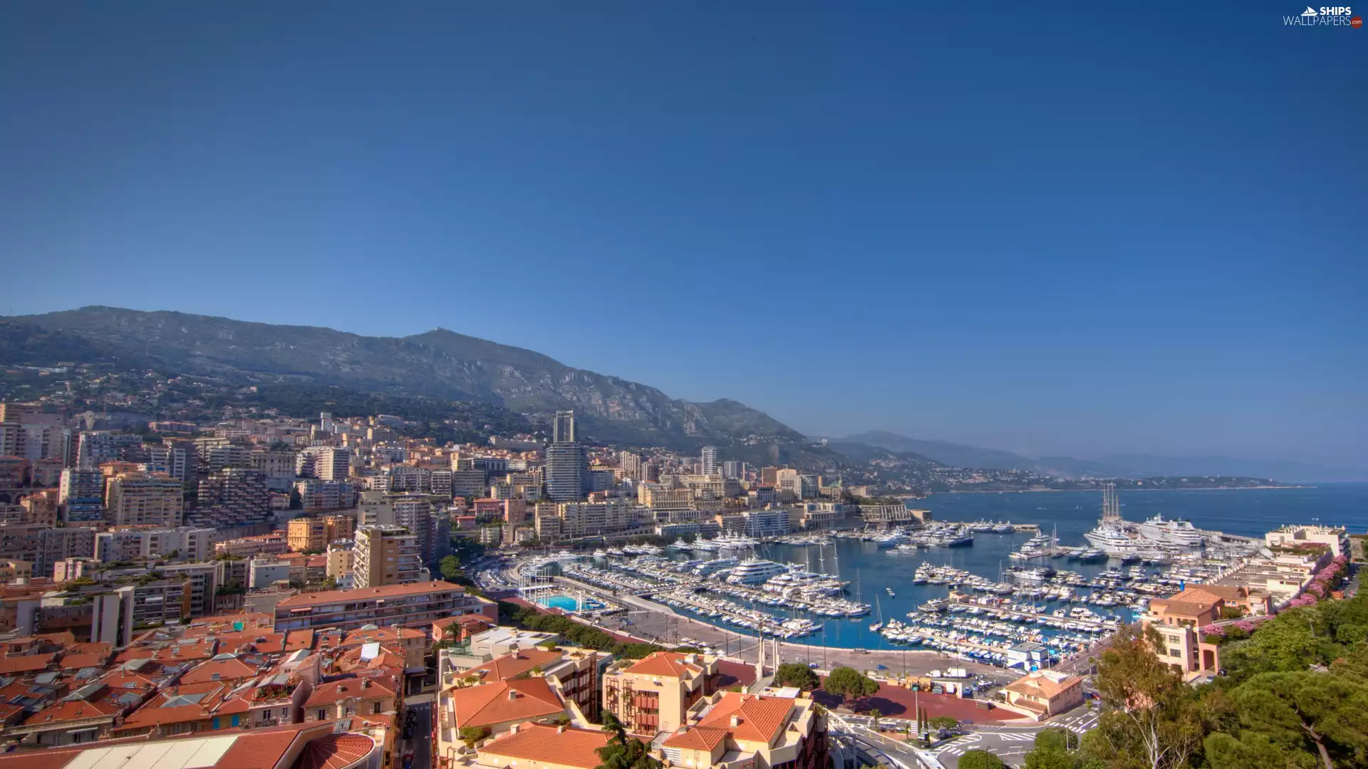 panorama, Coast, Marina, Monaco