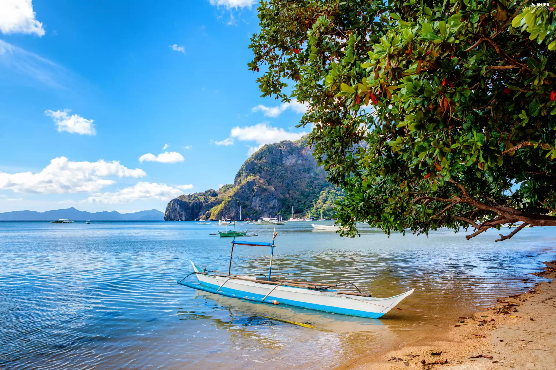 Philippines, sea, boats