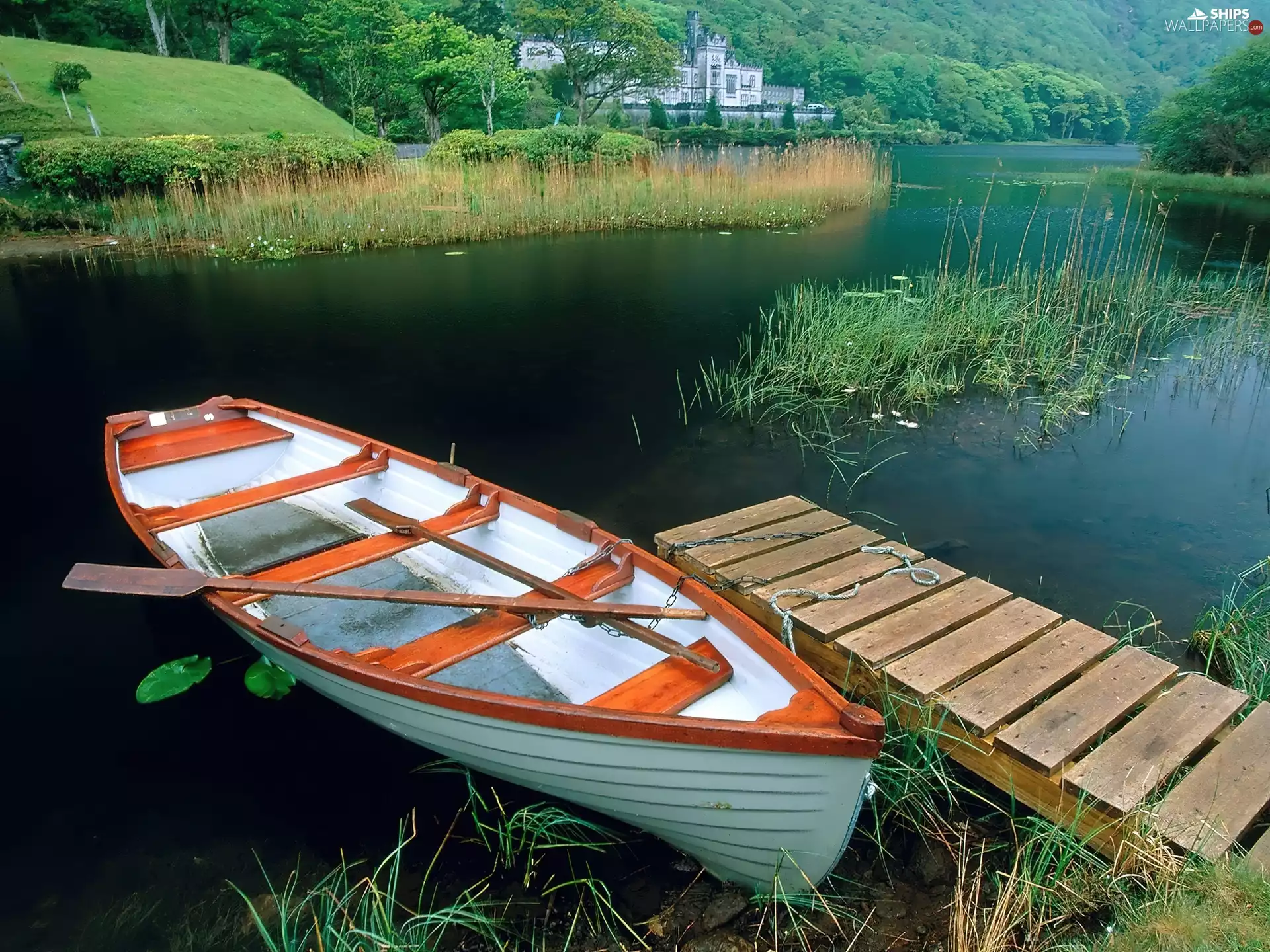 Platform, Boat, lake
