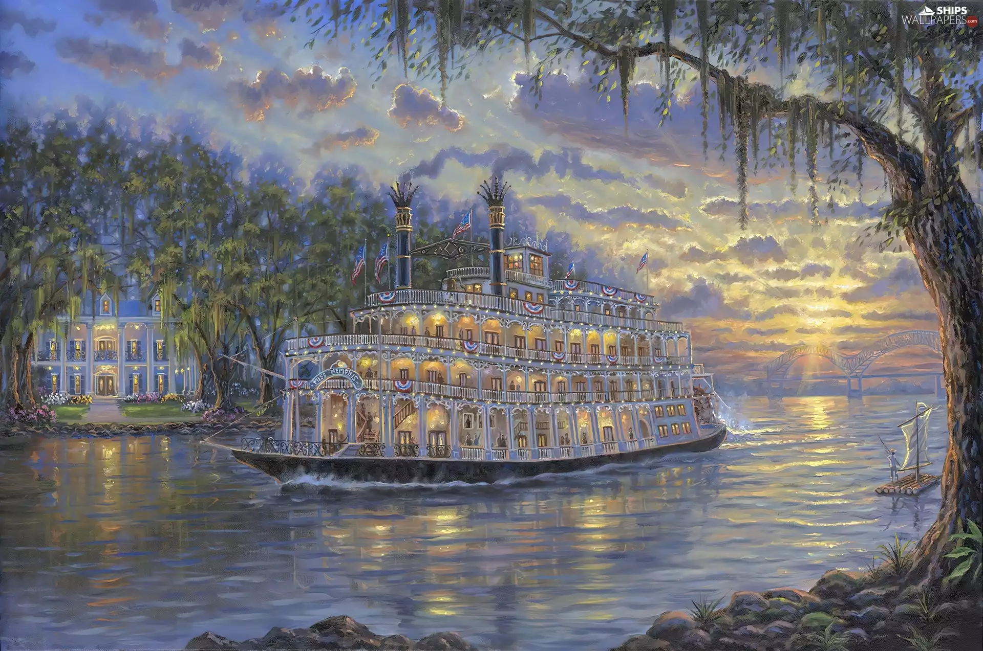 picture, River, Ship, Robert Finale