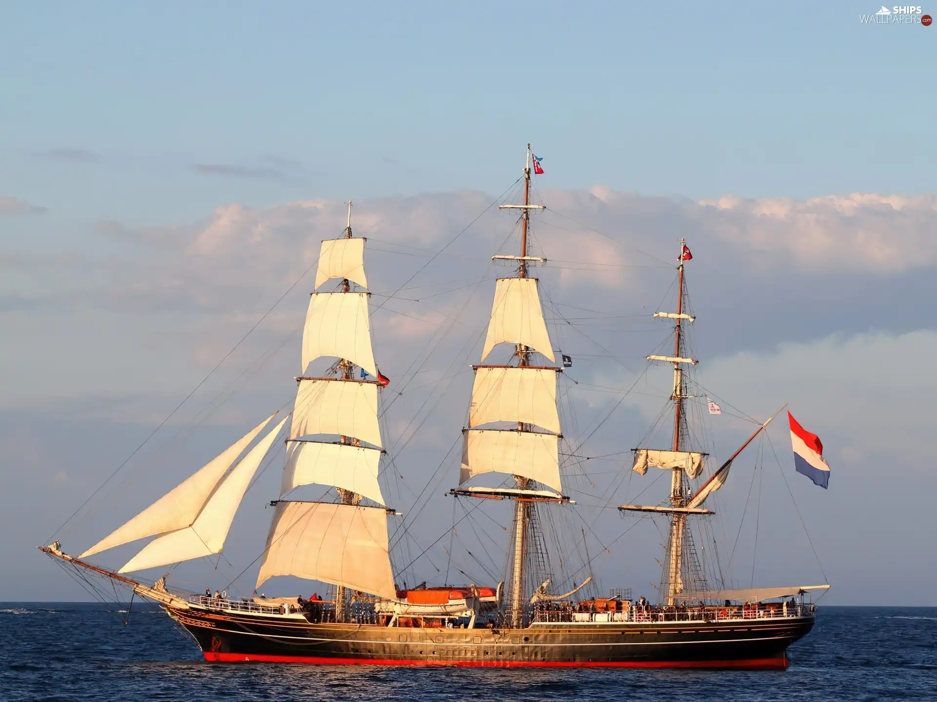 sailing vessel, sea