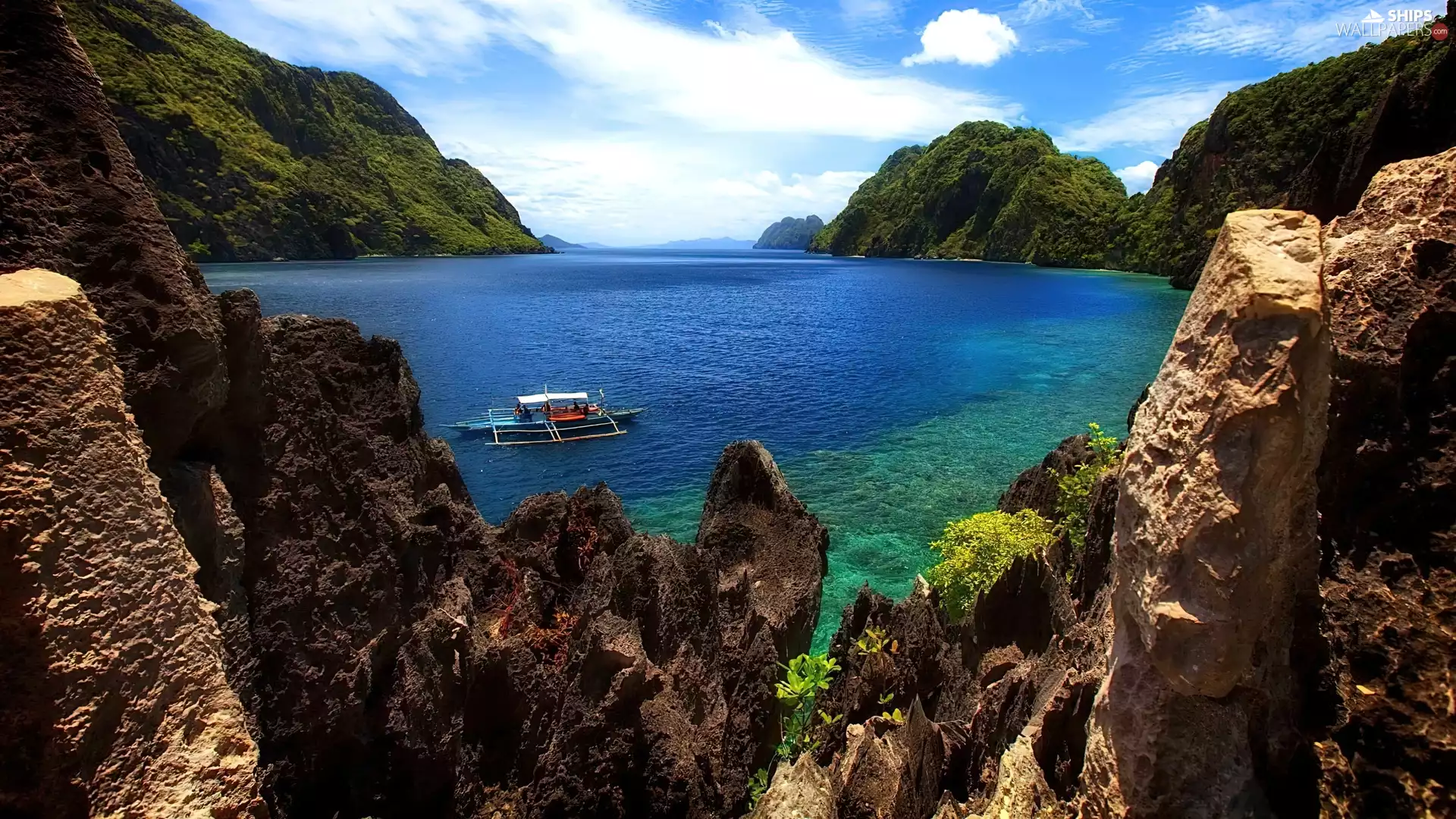 rocks, Coast, Lodz, sea