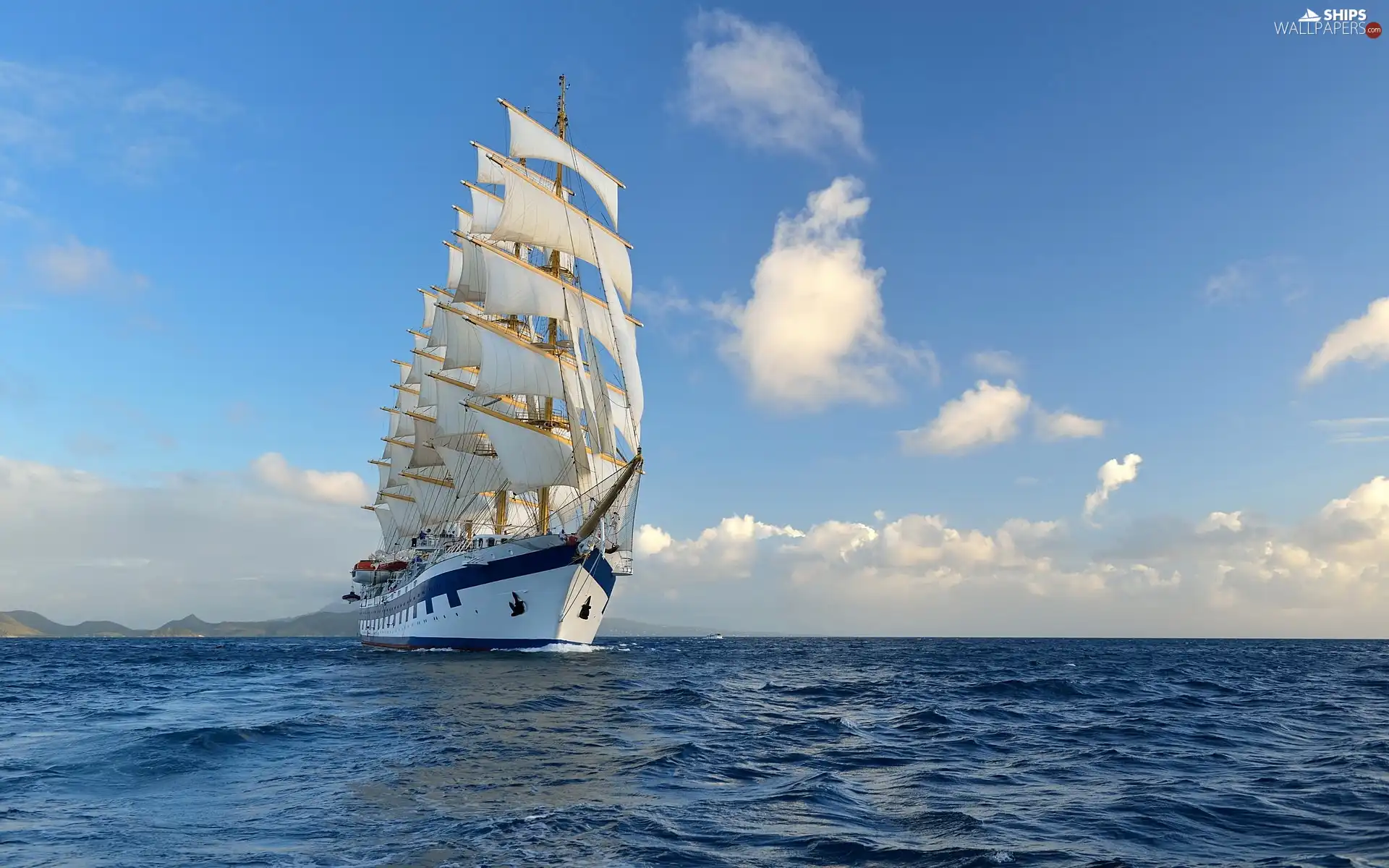 sailing vessel, sea, Ship