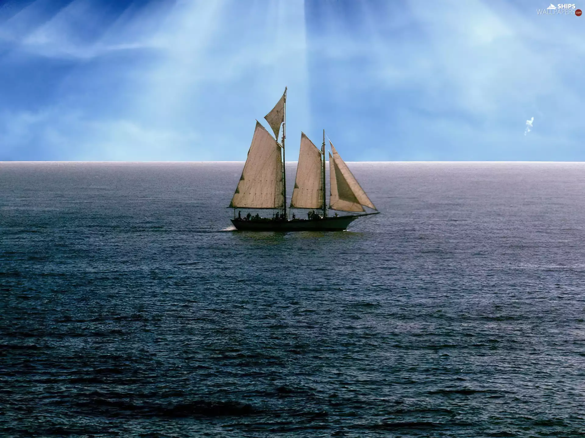 sealing, Sky, sea, sailing vessel