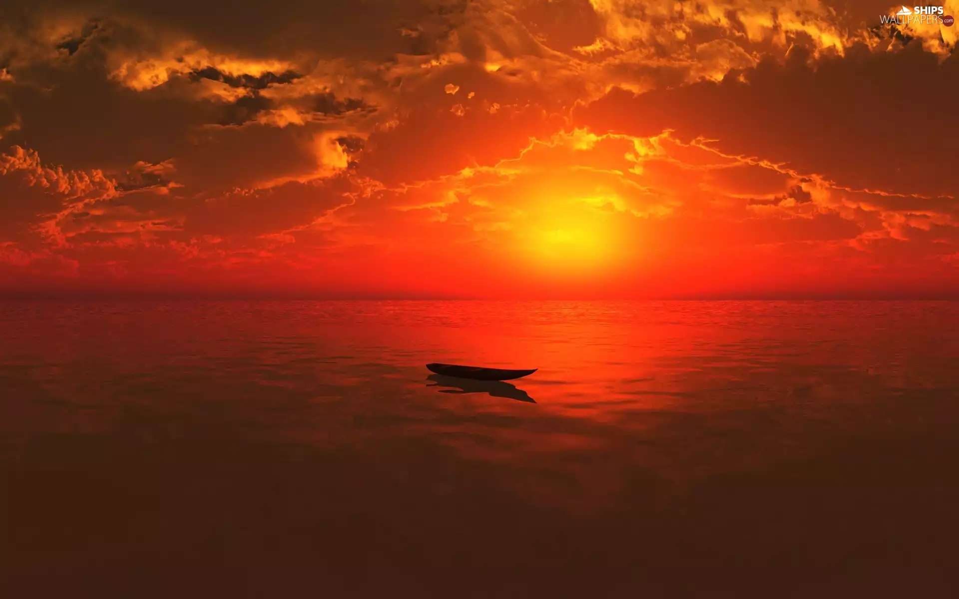 west, sun, Boat, Beatyfull, sea