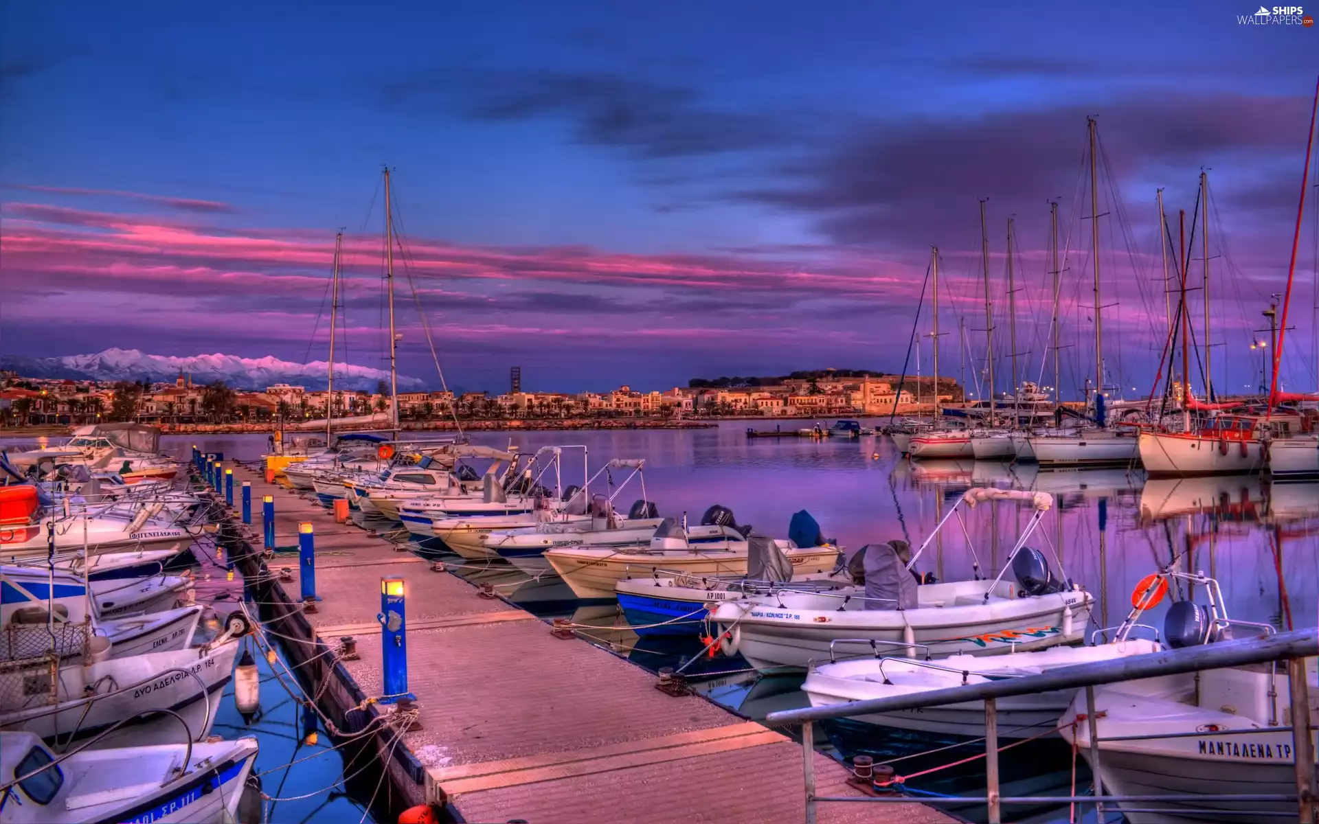 Great Sunsets, Sailboats, motorboat, Harbour