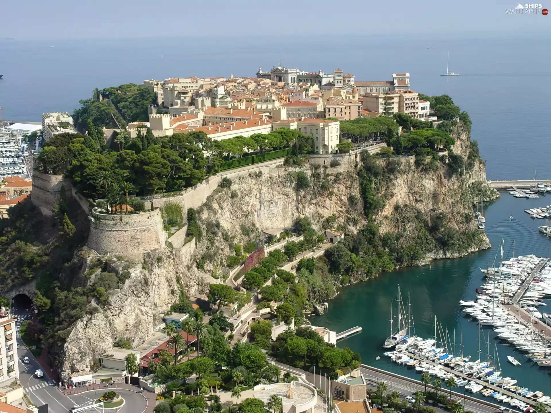 town, Monaco, panorama