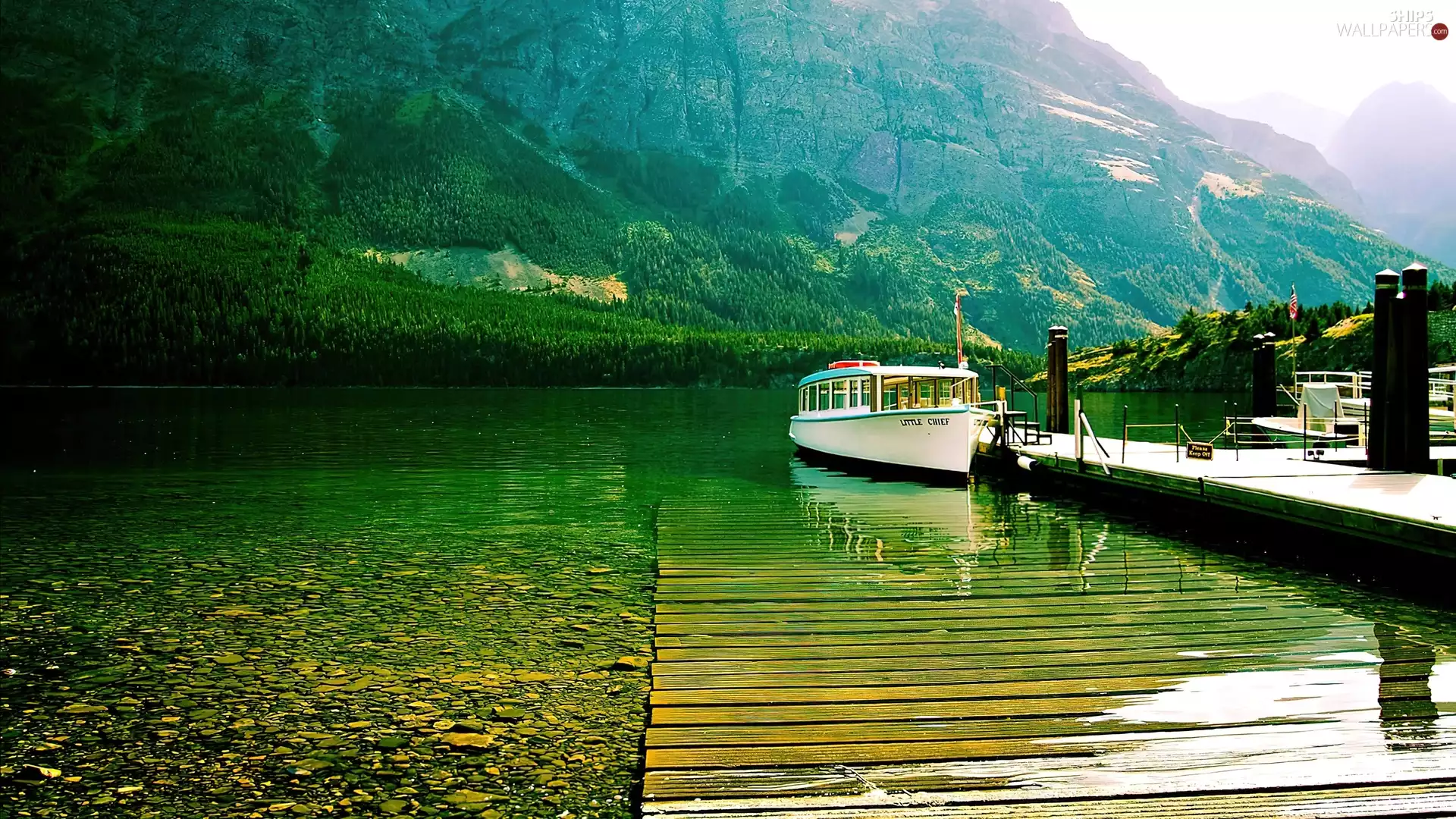 Platform, Mountains, bath-tub