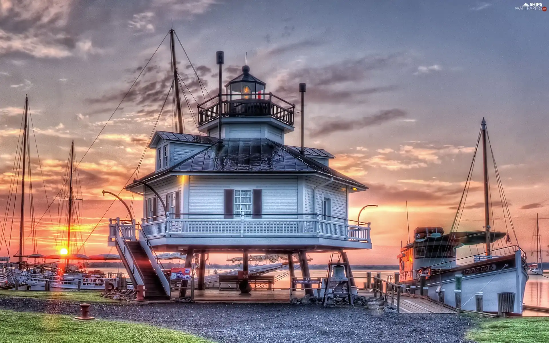 west, sun, maritime, Yachts, Lighthouse