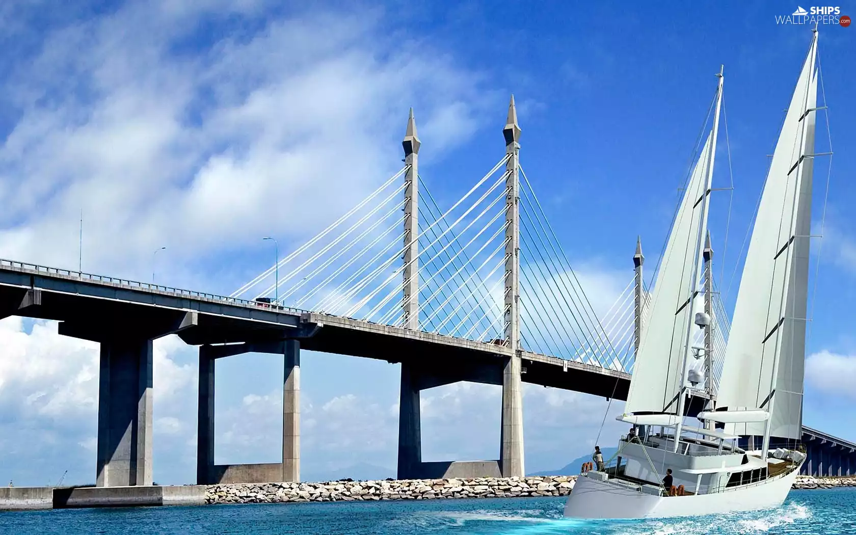 Yacht, bridge, Yacht