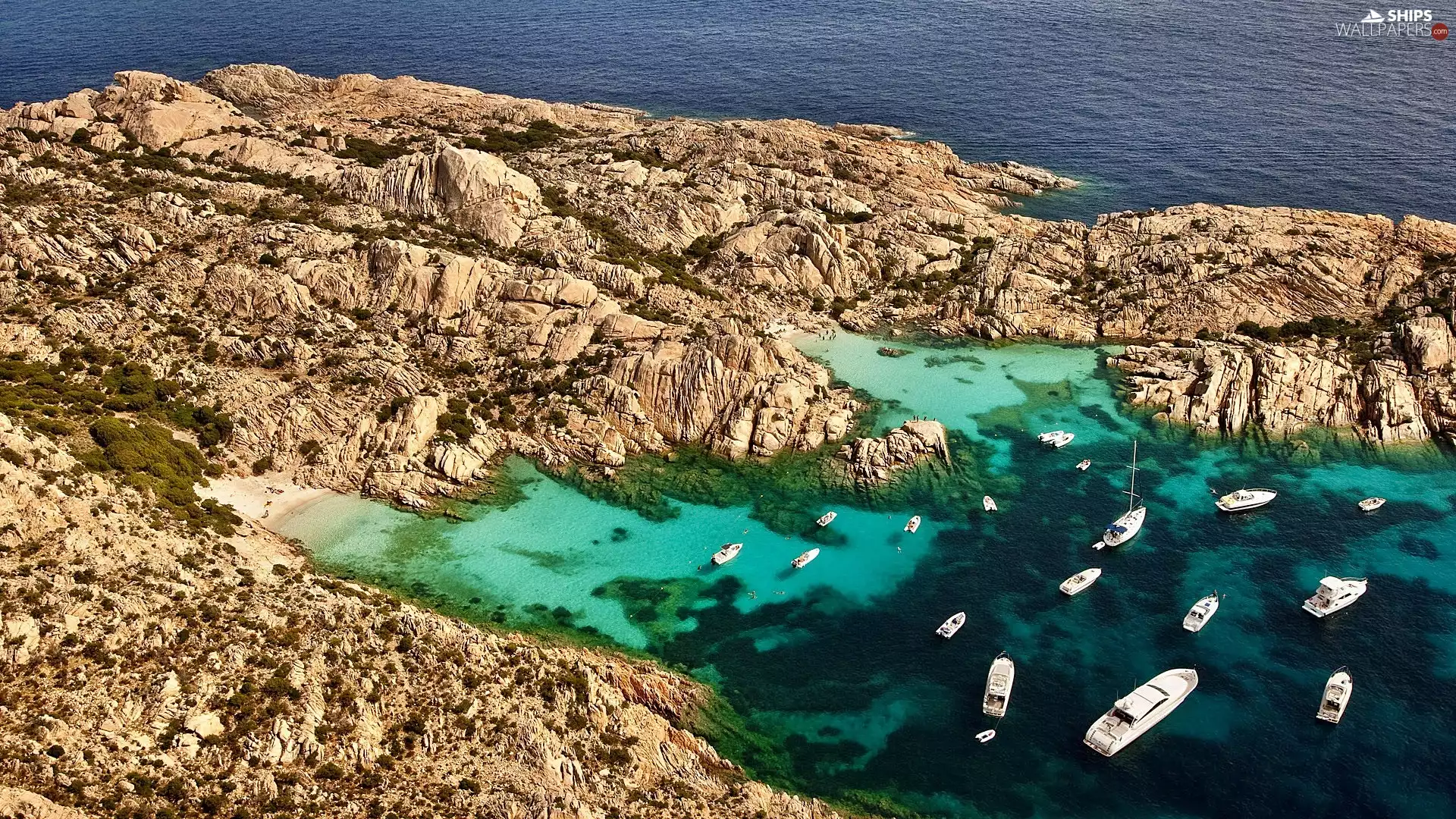 Gulf, Yachts, Rocky, Coast, sea