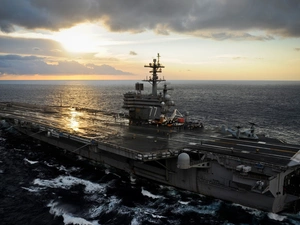 Great Sunsets, aircraft carrier, USS George H. W. Bush