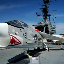 Vought F-8 Crusader, aircraft carrier, USS Midway