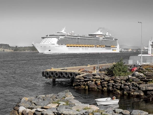 Ship, sea, port, passenger