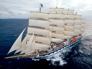 school Sedov, sea, sailing vessel