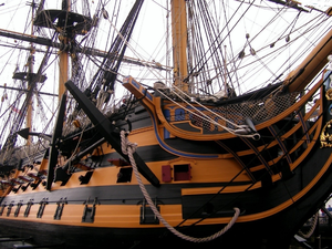 HMS Victory, antique, sailing vessel
