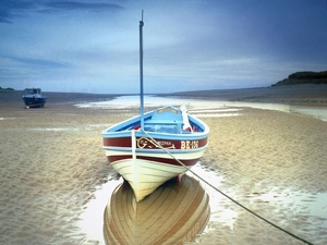 Sand, Boat, hawser