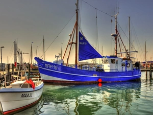 port, Sky, Yachts, sea