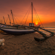 Great Sunsets, Catamaran, sea