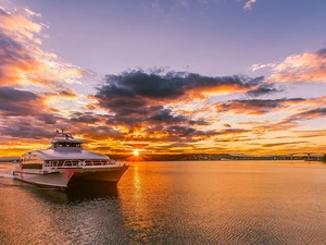 Great Sunsets, Catamaran, sea