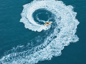 Motor boat good skill