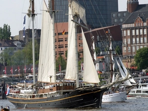 Town, sailboats, ceremony