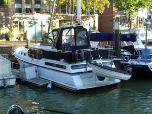 Netherlands, Dordrecht, bath-tub, port, Motor boat