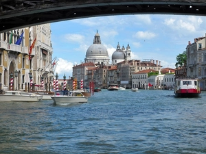 Boats, Canal, fragment, Venice, Yachts, Grande