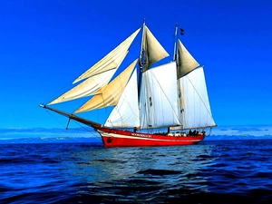 sea, sailing vessel