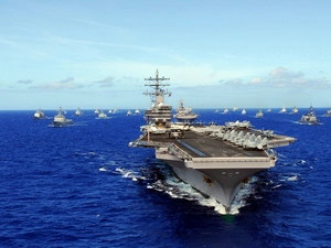 aircraft carrier, sea, vessels, USS Ronald Reagan