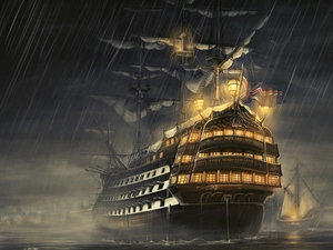 HMS Victory, sea, sailing vessel