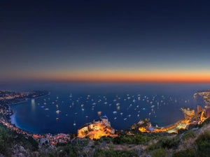 Monaco, sea, Yachts, Gulf